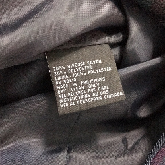 LE SUIT Plaid Fully Lined Polyester Blend 2 Piece Skirt Suit Size 14 - Picture 11 of 14